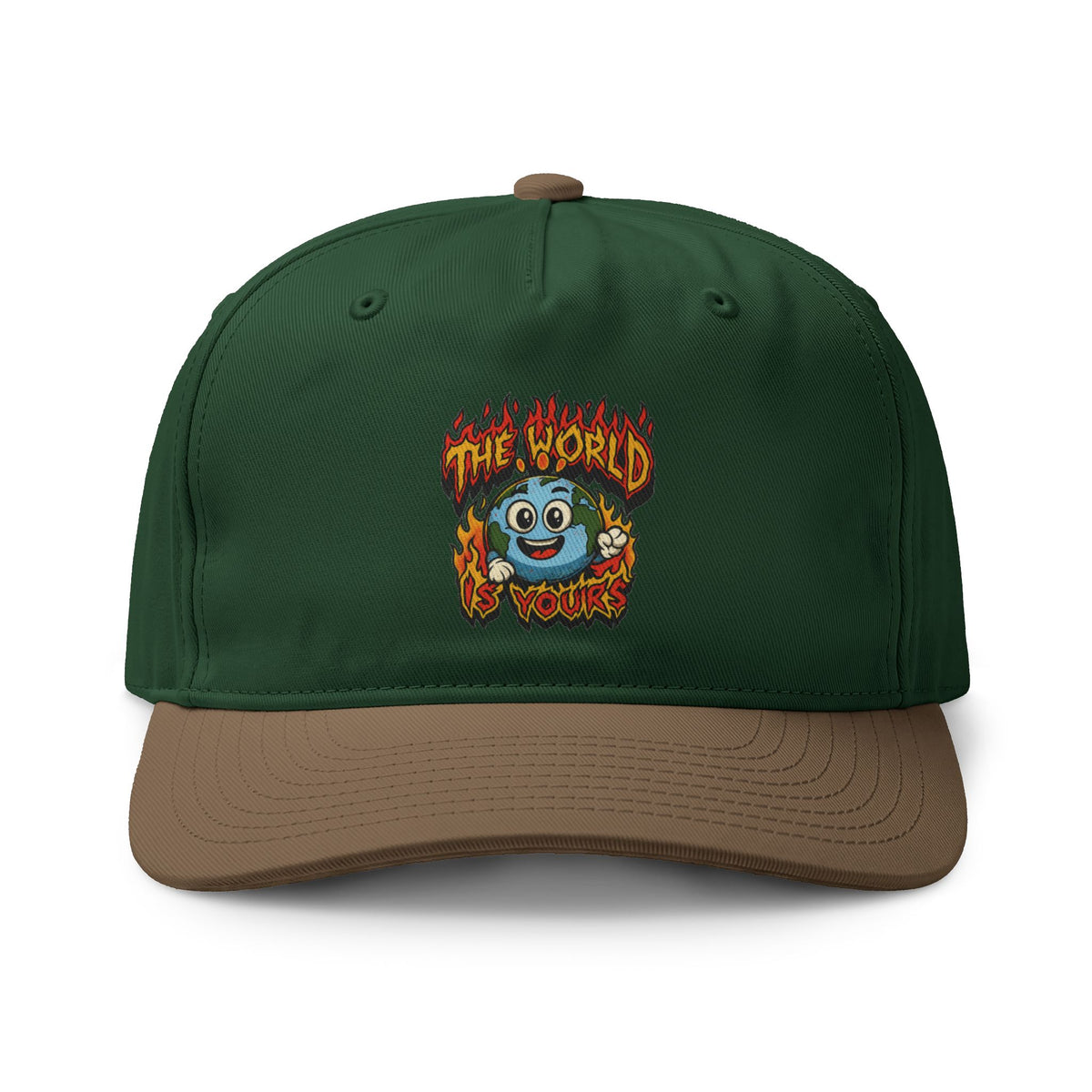 "The World is Yours" Retro Two-Tone Cap