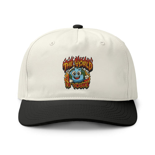 "The World is Yours" Retro Two-Tone Cap