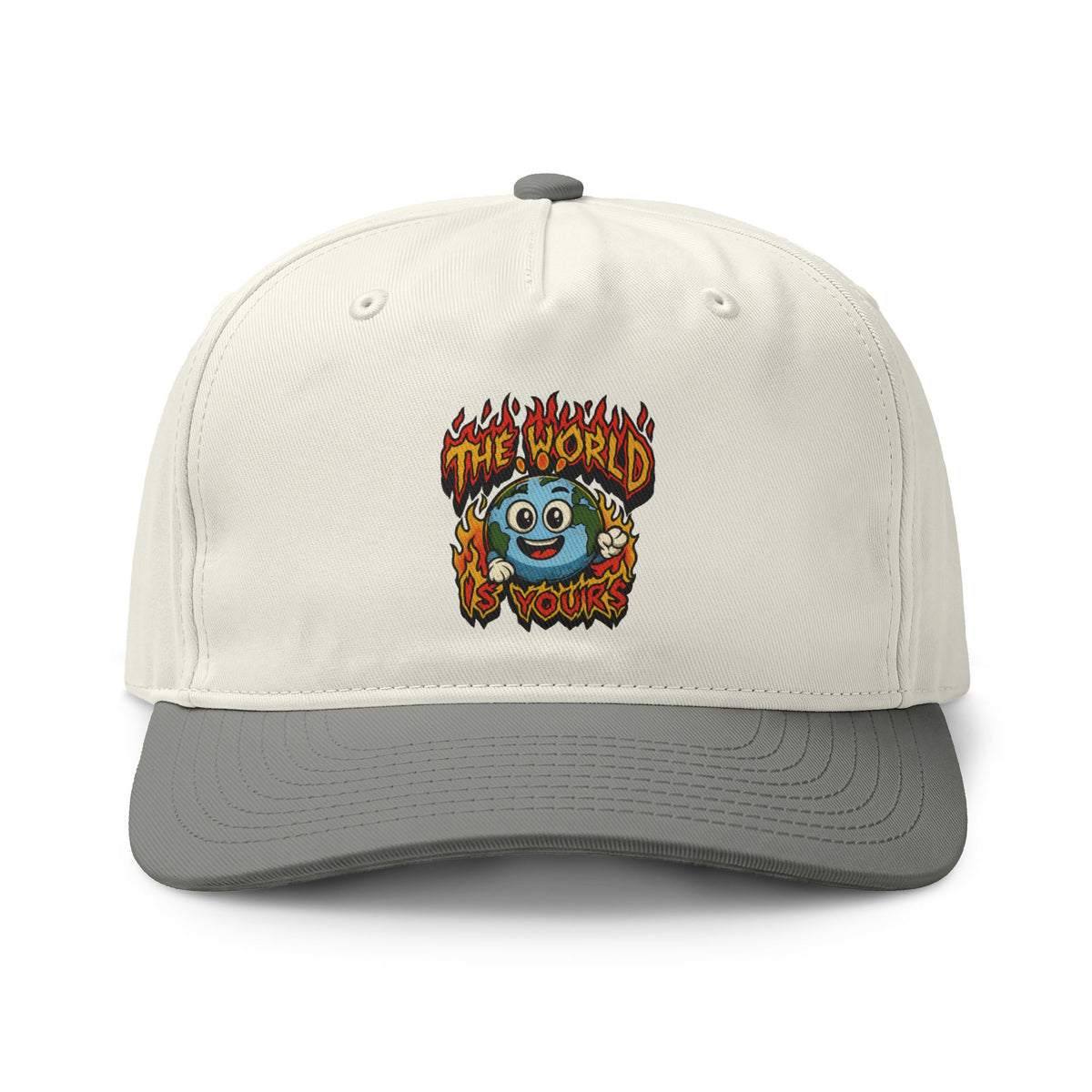 "The World is Yours" Retro Two-Tone Cap